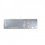 CHERRY KC 6000 Slim tastiera USB Inglese US Argento, Bianco