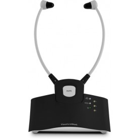 TechniSat StereoMan ISI 2-V2 Auricolare Wireless Passanuca TV Base di ricarica Nero