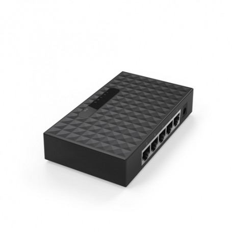 Hama 00053308 switch di rete Fast Ethernet (10/100) Nero