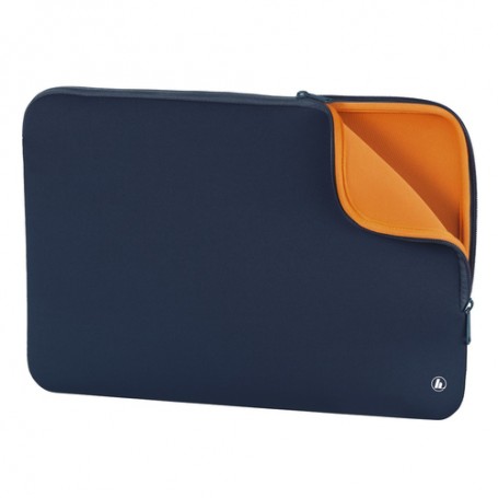 Hama Neoprene borsa per notebook 39,6 cm (15.6") Custodia a tasca Blu, Arancione