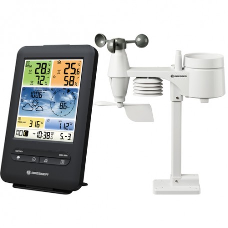 Bresser Optics 7002585 stazione meteorologica digitale Nero LCD Batteria Wi-Fi