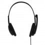 Hama Essential HS 200 Auricolare Cablato A Padiglione Musica e Chiamate Nero, Argento