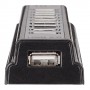 Manhattan 161572 hub di interfaccia USB 2.0 480 Mbit/s Nero, Argento