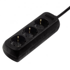 Hama 00108843 protezione da sovraccarico Nero 3 presa(e) AC 230 V 5 m