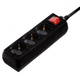 Hama 00108835 protezione da sovraccarico Nero 3 presa(e) AC 230 V 5 m