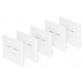 Digitus CAT 6, Cl. E presa energia RJ-45 Bianco