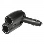 Hama 2-way Distributor - Cigarette Lighter Socket 180°, 12 V Nero
