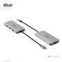 CLUB3D CSV-1547 hub di interfaccia USB 3.2 Gen 2 (3.1 Gen 2) Type-C 10000 Mbit/s Nero, Argento