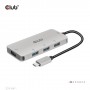 CLUB3D CSV-1547 hub di interfaccia USB 3.2 Gen 2 (3.1 Gen 2) Type-C 10000 Mbit/s Nero, Argento