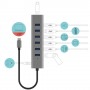 i-tec C31HUBMETAL703 hub di interfaccia USB 3.2 Gen 1 (3.1 Gen 1) Type-C 5000 Mbit/s Grigio