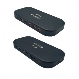 i-tec TB3HDMIDOCKPD replicatore di porte e docking station per notebook Cablato Thunderbolt 3 Nero