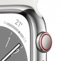 Apple Watch Series 8 OLED 45 mm 4G Argento GPS (satellitare)