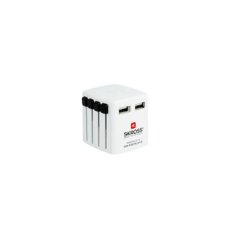 Skross 00215277 adattatore per presa di corrente Bianco