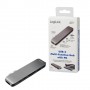 LogiLink UA0302 hub di interfaccia USB 3.2 Gen 1 (3.1 Gen 1) Type-C 5000 Mbit/s Alluminio, Nero