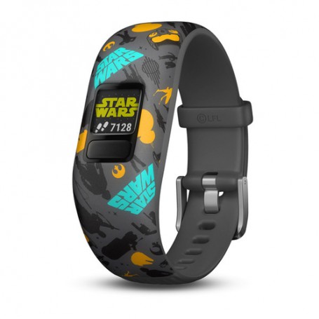 Garmin vívofit jr. 2 MIP Braccialetto per rilevamento di attività Grigio, Turchese, Giallo