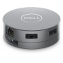 DELL DA305 Cablato USB 3.2 Gen 2 (3.1 Gen 2) Type-C Argento