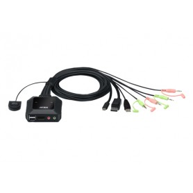 ATEN CS52DP switch per keyboard-video-mouse (kvm) Nero
