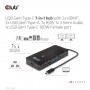 CLUB3D CSV-1595 hub di interfaccia USB 3.2 Gen 1 (3.1 Gen 1) Type-C 5000 Mbit/s Nero
