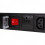 LogiLink PDU8A02 unità di distribuzione dell'energia (PDU) 8 presa(e) AC 1U Nero