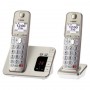 Panasonic KX-TGE262GN telefono Telefono DECT Identificatore di chiamata Champagne