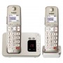 Panasonic KX-TGE262GN telefono Telefono DECT Identificatore di chiamata Champagne