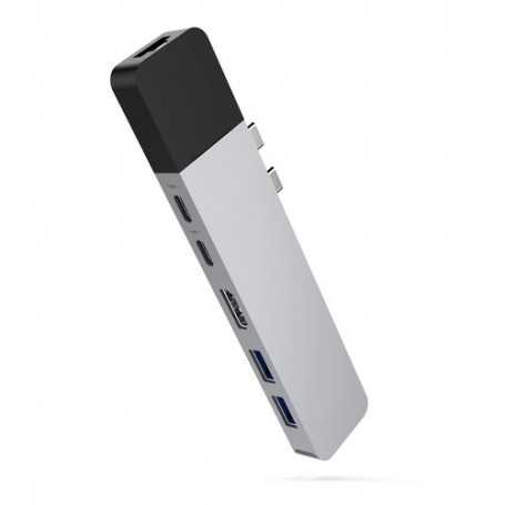 HYPER GN28N-SILVER replicatore di porte e docking station per notebook Cablato Argento