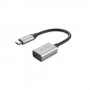 HYPER HD425D-GL cavo USB 0,0176 m USB 3.2 Gen 2 (3.1 Gen 2) USB C USB A Nero, Argento