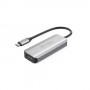 HYPER HD41-GL hub di interfaccia USB 2.0 Type-C Nero, Grigio