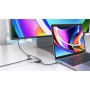 HYPER HD41-GL hub di interfaccia USB 2.0 Type-C Nero, Grigio