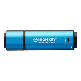 Kingston Technology IronKey VP50 unità flash USB 128 GB USB tipo-C 3.2 Gen 1 (3.1 Gen 1) Nero, Blu
