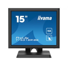 iiyama ProLite T1531SR-B6 Monitor PC 38,1 cm (15") 1024 x 768 Pixel XGA LCD Touch screen Nero