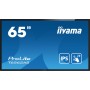 iiyama T6562AS-B1 visualizzatore di messaggi Pannello piatto interattivo 163,8 cm (64.5") IPS 500 cd/m² 4K Ultra HD Nero