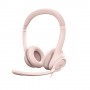 Logitech H390 Auricolare Cablato A Padiglione Ufficio USB tipo A Rosa