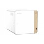 QNAP TS-462-2G server NAS e di archiviazione Tower Collegamento ethernet LAN Bianco N4505