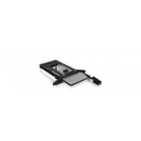 ICY BOX IB-2207StS 8,89 cm (3.5") Vassoio per unità di memorizzazione Nero