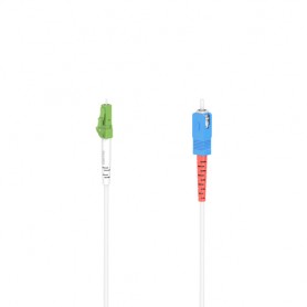 Hama 00200767 cavo a fibre ottiche 9 m LC/APC SC/UPC Bianco