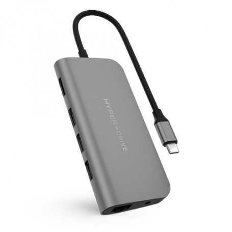 HYPER HD30F-GRAY hub di interfaccia 625 Mbit/s Grigio
