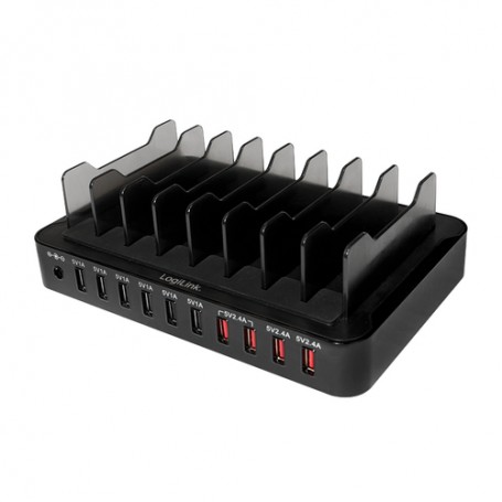 LogiLink PA0141 Caricabatterie per dispositivi mobili Nero Interno