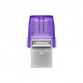 Kingston Technology DataTraveler microDuo 3C unità flash USB 128 GB USB Type-A / USB Type-C 3.2 Gen 1 (3.1 Gen 1) Acciai