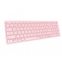 Rapoo E9700M tastiera RF senza fili + Bluetooth QWERTZ Tedesco Rosa