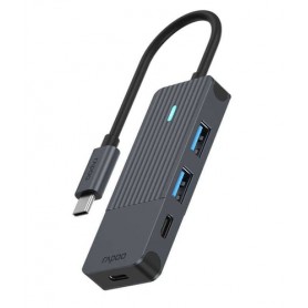 Rapoo UCH-4003 hub di interfaccia USB 3.2 Gen 1 (3.1 Gen 1) Type-C 5000 Mbit/s Antracite