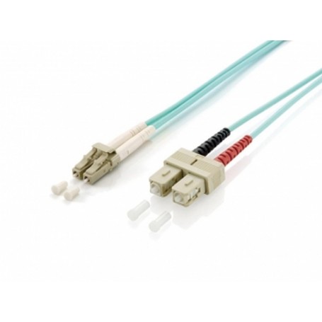 Equip 255316 cavo a fibre ottiche 10 m LC SC OM3 Turchese