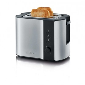 Severin AT 2589 tostapane 2 fetta/e 800 W Nero, Acciaio inossidabile