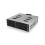 ICY BOX IB-2260SSK-12G 13,3 cm (5.25") Vassoio per unità di memorizzazione Nero