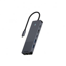 Rapoo UCM-2002 scheda di interfaccia e adattatore HDMI, RJ-45, USB 3.2 Gen 1 (3.1 Gen 1), USB tipo-C