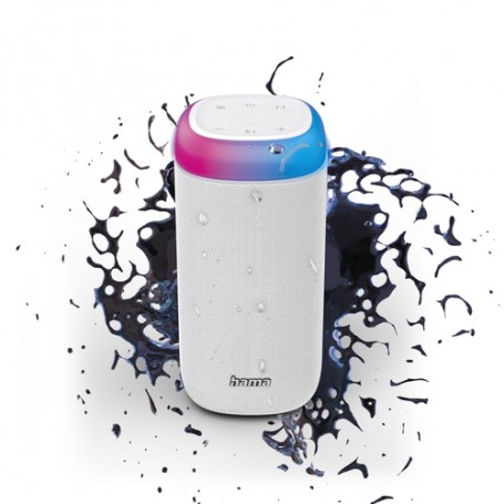 Hama Shine 2.0 Altoparlante portatile stereo Bianco 30 W
