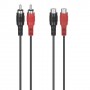 Hama 00305035 cavo audio 5 m 2 x RCA Nero