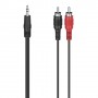 Hama 00305031 cavo audio 1,5 m 3.5mm RCA Nero