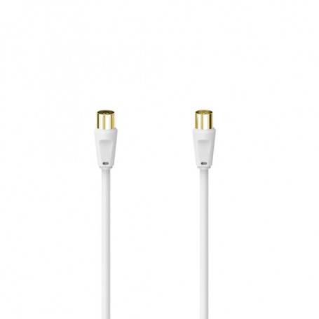 Hama 00305068 cavo coassiale 5 m Bianco