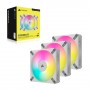 Corsair CO-9050158-WW sistema di raffreddamento per computer Case per computer Ventilatore Bianco 3 pz